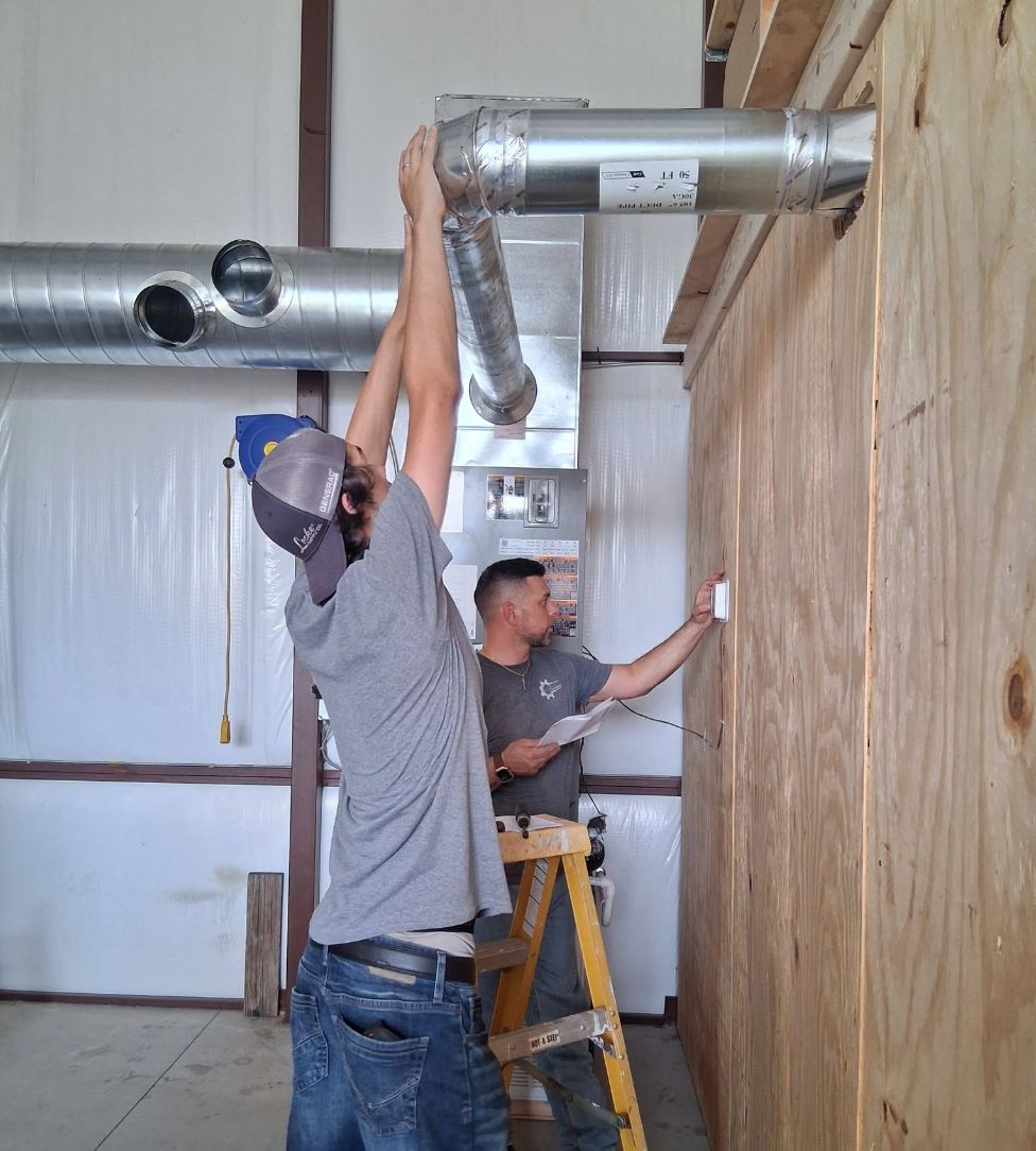 Commercial ductwork installation