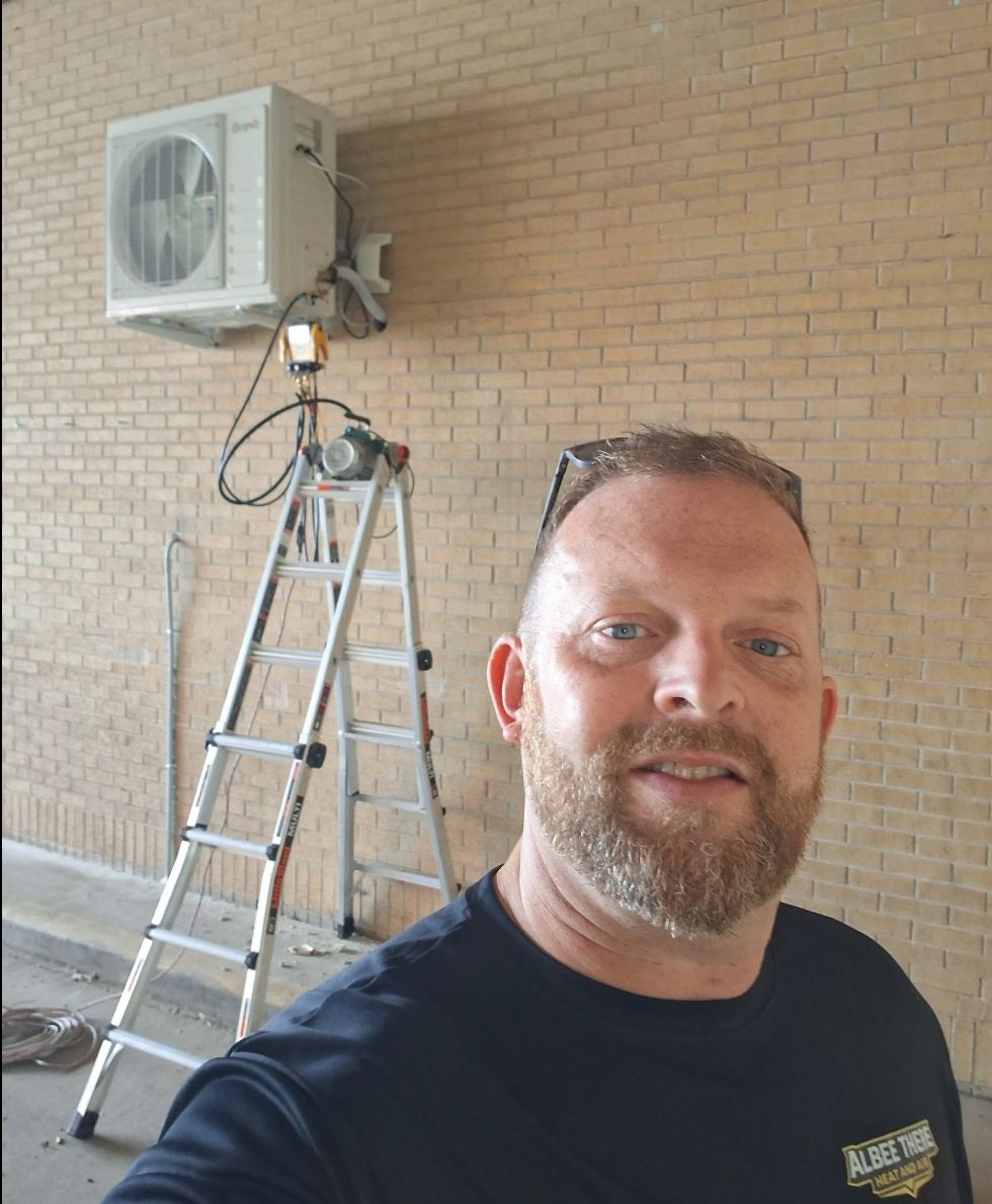 Wall-mounted mini split HVAC system service